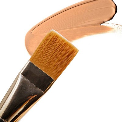 New factory wholesale custom black flat head soft hair wood handle foundation vegan face mask applicator brush