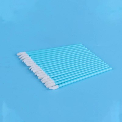 Factory wholesale disposable portable hollow rod lipstick brush flocking lip brush beauty tools hollow or solid