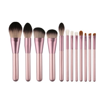 Wholesale custom logo luxry pink private label beauty cosmetic kit makeup brush set